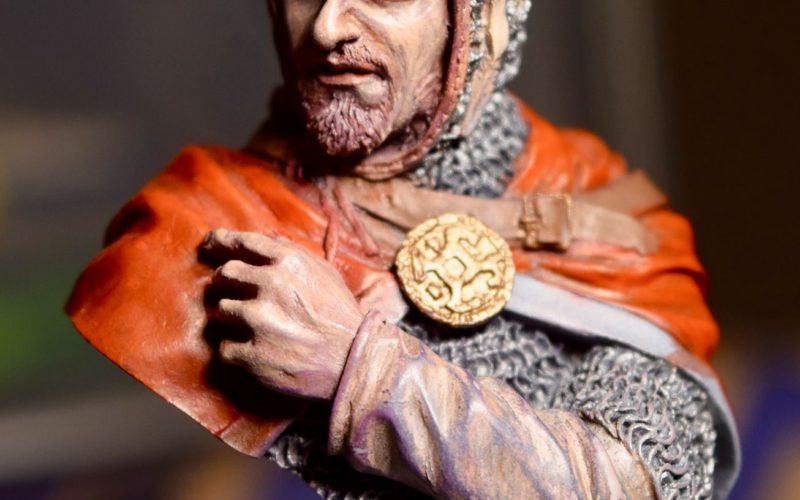 1:12 Scale Resin Bust Lotharingian Knight